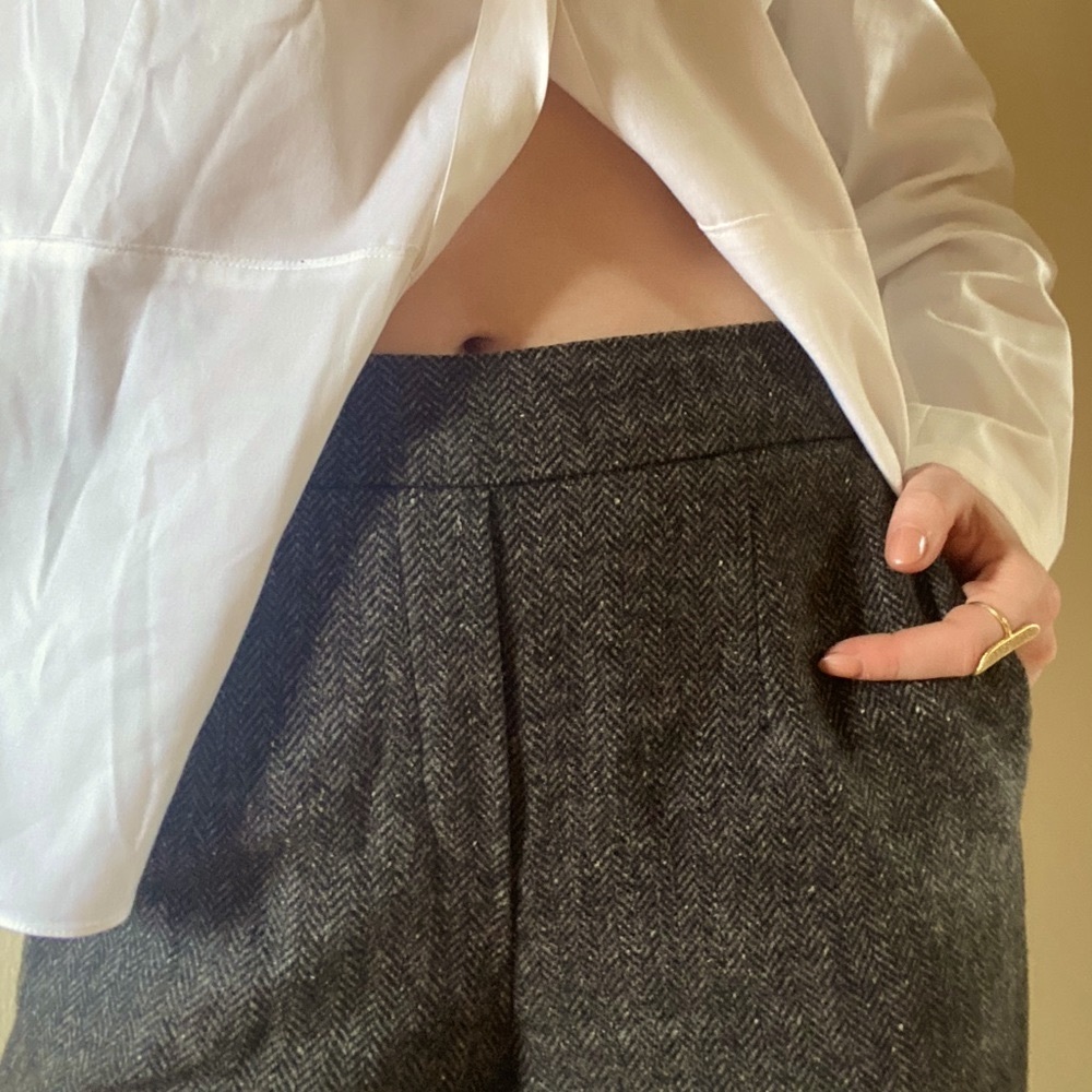 Babaton Wool Blend Ankle Pants